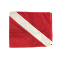 Customize Nylon Diving Red And White Flag